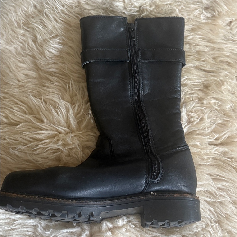 Martino Black Leather Boots 6 View 3